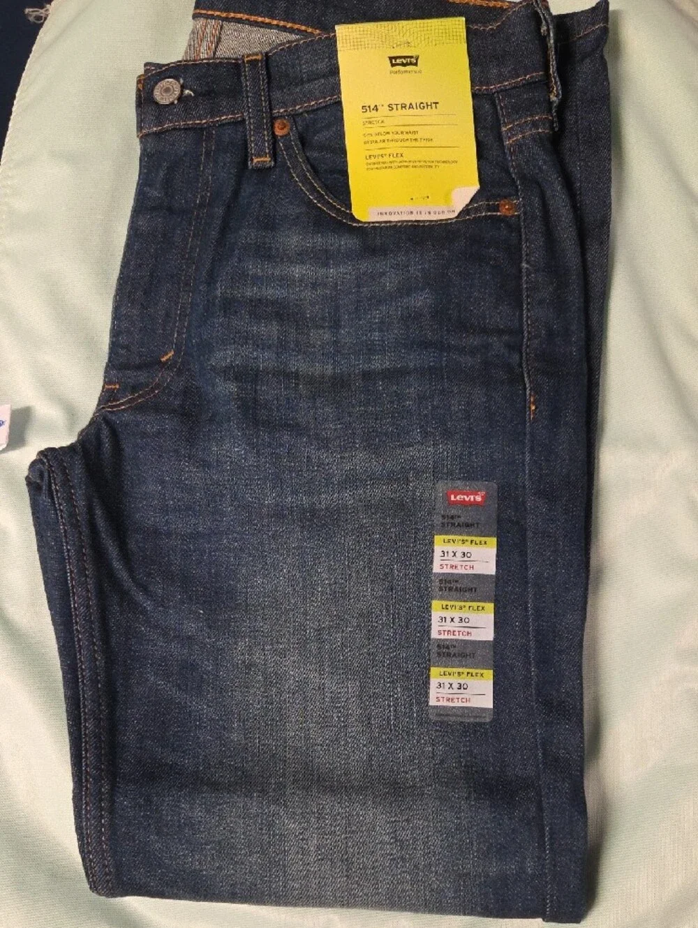 Levi's 514 Dark Blue Straight Fit Men's Jeans